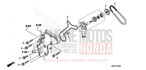 COUVERCLE DE POMPE A EAU ST1300AE de 2014